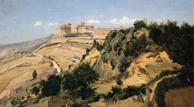 Volterra la cittadella da Jean Baptiste Camille Corot